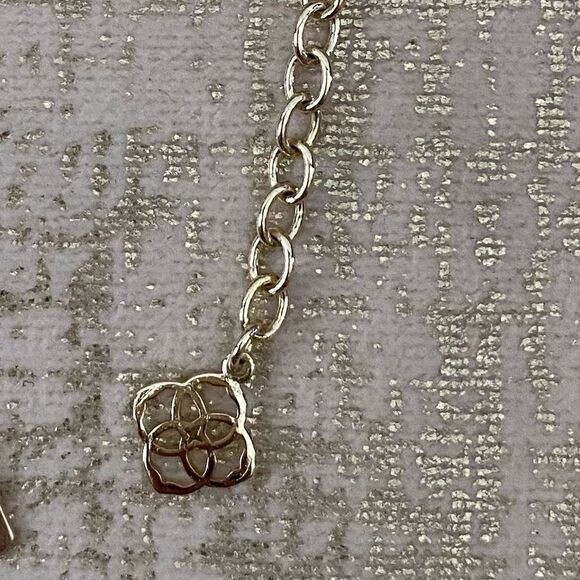 Kendra Scott Gold Ellen Abalone Shell Long Necklace. Box and Dust Bag. NWT - Picture 7 of 9